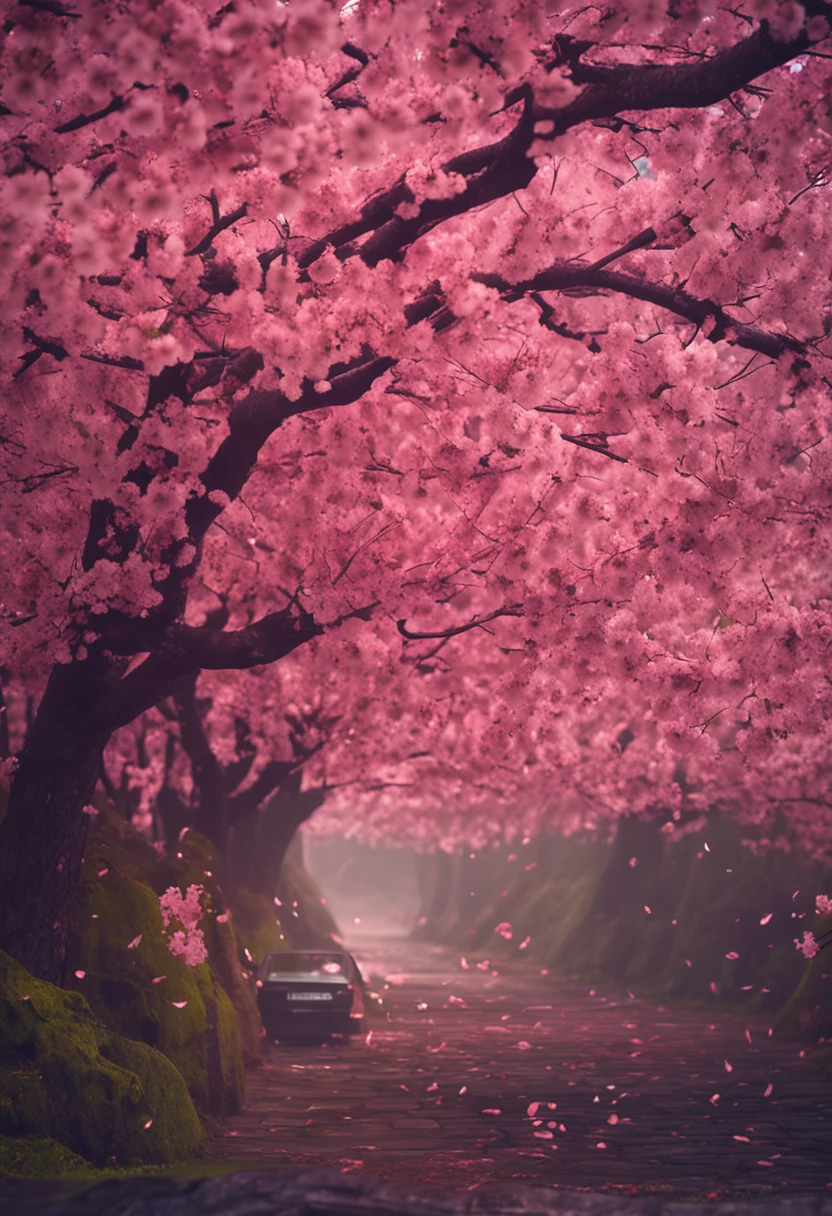 Adults femele bustup cherry trees Live Action japanes A slight smil