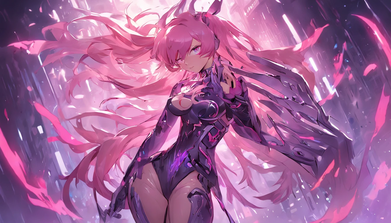 Surprisingly beautiful cyberpunk woman,age 22, Equal body long hair,full bodyesbian, illusory engine, 3Drenderingof, Extremely detailed, voluminetric lighting, 8K, high resolution, Polished,Domineering posture,Expose the lateral breasts,PC Wallpapers,league of legends character art, League of Legends concept art,league of legends splashart, League of Legends character, league of legends art, from league of legends, Riot game concept art, league of legends style art, league of legends splashart,Off-the-shoulder leather coat,whitethighhighs,