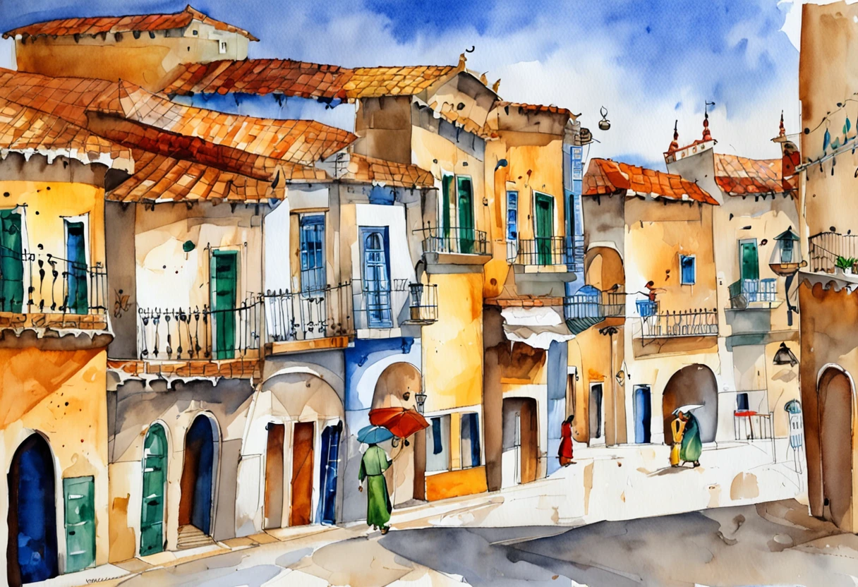 a cidade de Argel em 1516, O Casbah ?????? a cidade, o porto, Os Veleiros, A Mesquita, the minarets intense activity in the port and the public square at the foot of the mosque