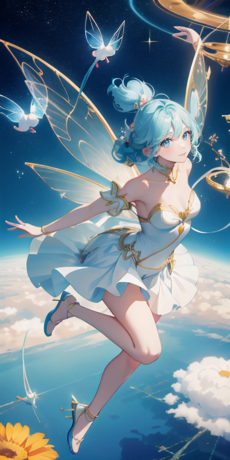 beautiful countenance、beautidful eyes、A slight smil