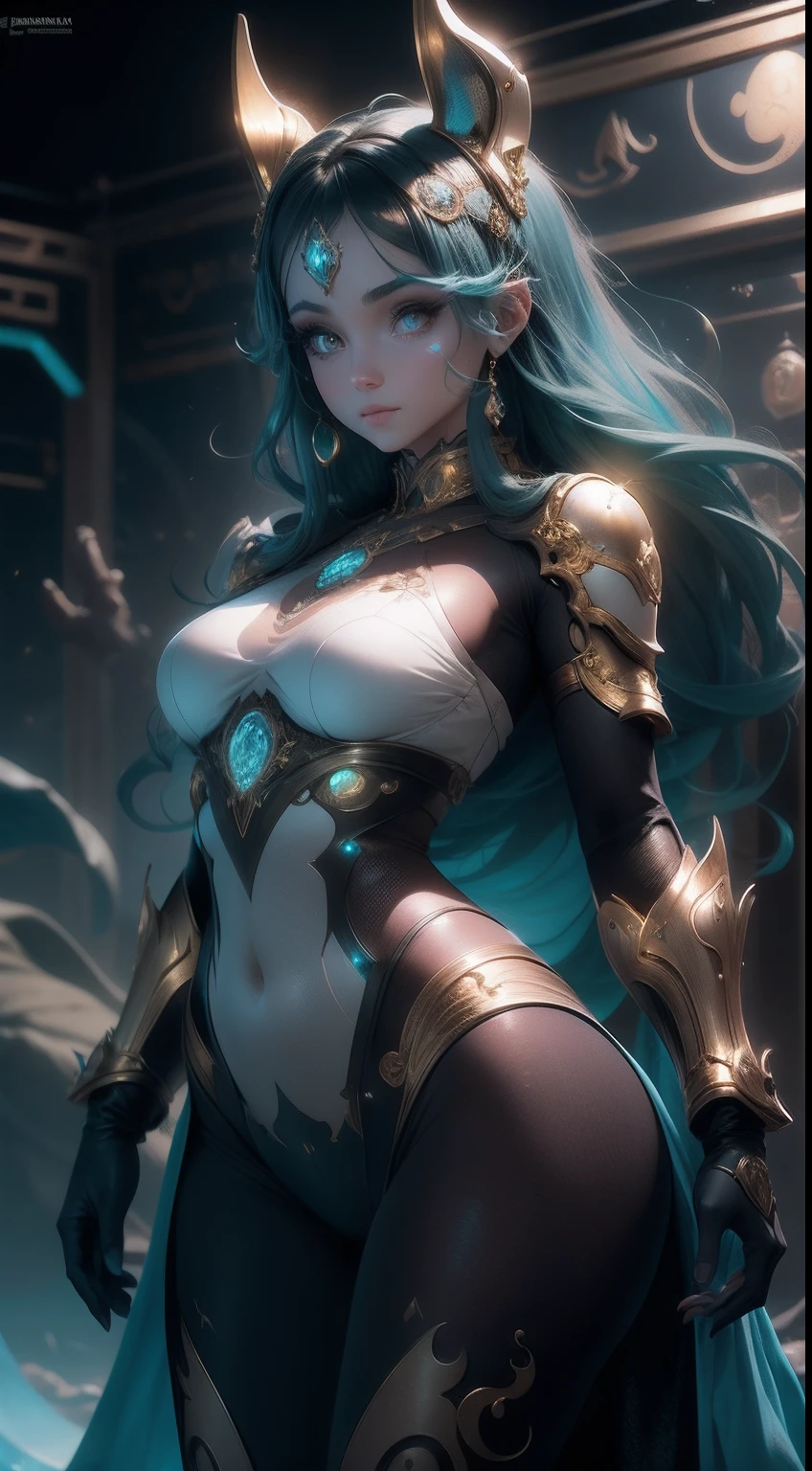 Belly dancers with golden light dance in aquamarine oriental tents,Wearing a long green dress and a red shirt , Iridescent sky, Crystal Ocean, Marine life,prime time, No hands, focus on hips, focused on the eyes, Eyes open, Blue eyes , Cyberpunk, Full Focus, The face and focus are on the eyes,On the nose and closed mouth , ultra detailed artistic photography, midnight aura, Night sky, Detailed gorgeous face, Dreamy, Glowing, The light from the back window is backlighted, Glamour, glimmer, Shadows, oil on the canvas, Brush strokes, smooth, hyper HD, 8K, Unreal Engine 5, super sharp focus,, Art germ, loish, sfv, masterpiece of intricate artwork, Ominous, matte painting film poster, Golden ratio, trending on CGSociety, Intricate, Epic, trending on artstationh, By Artgerm, h. r. Giger and Beksinski, Highly detailed, vibrant, production cinematic character render, ultra high quality model