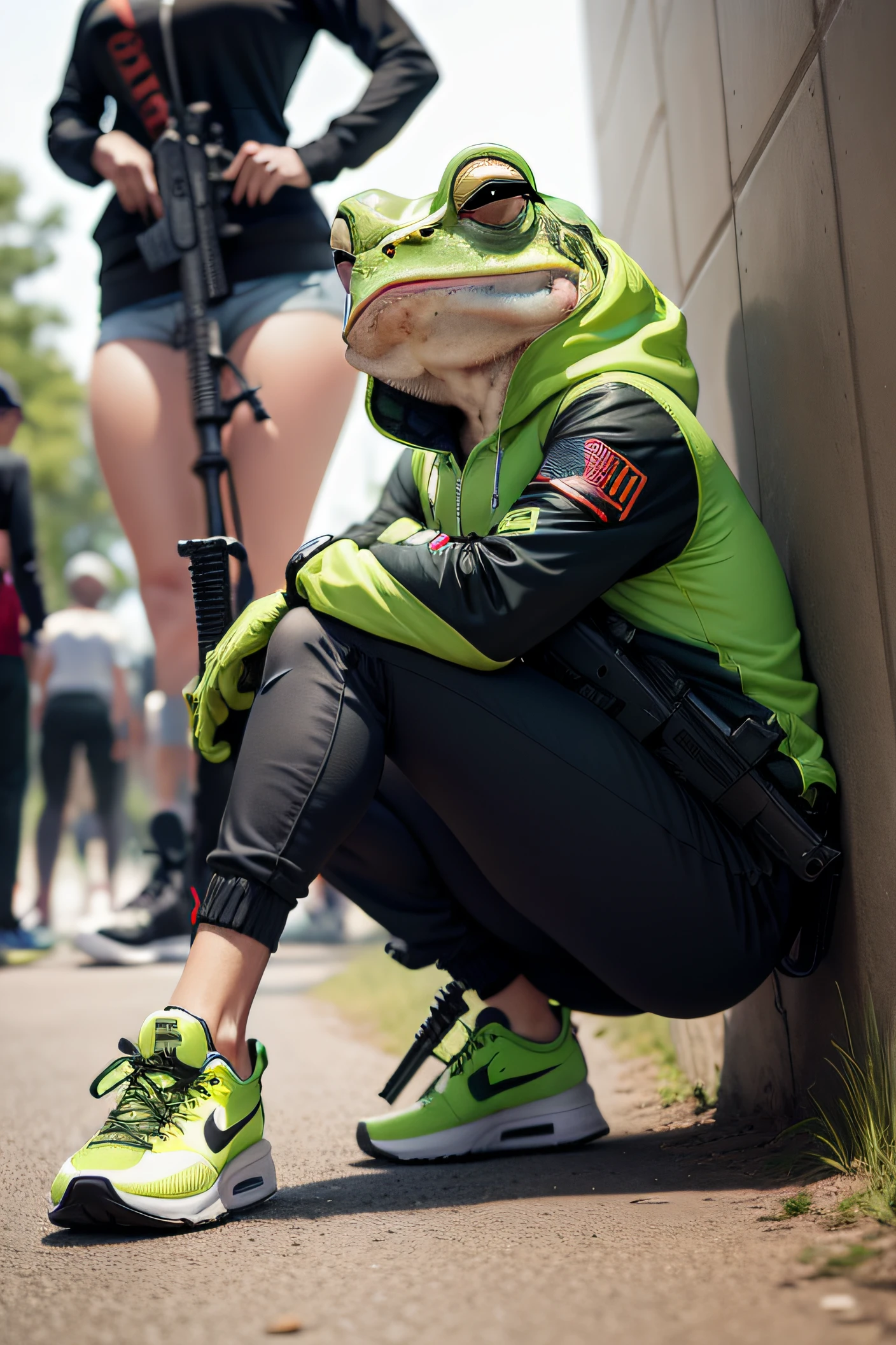 Big-eyed frog,Domineering,rifles,nike shoes