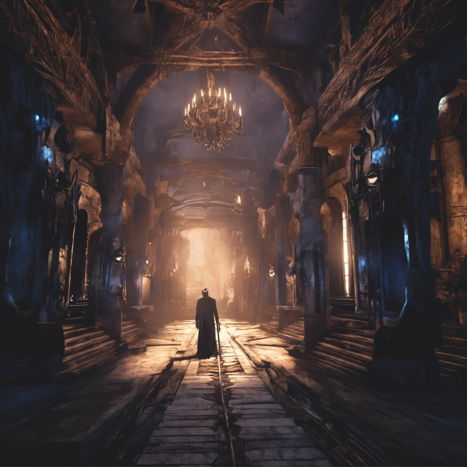 Best Quality, Masterpiece, extra high resolution, (The photo is realistic:1.4), surrealism, dream-like,Fusion, Shadow Dancer, Shadow Magic, Darkness control, Invisible, Shadowstep, Umbral spells, Hidden blade,