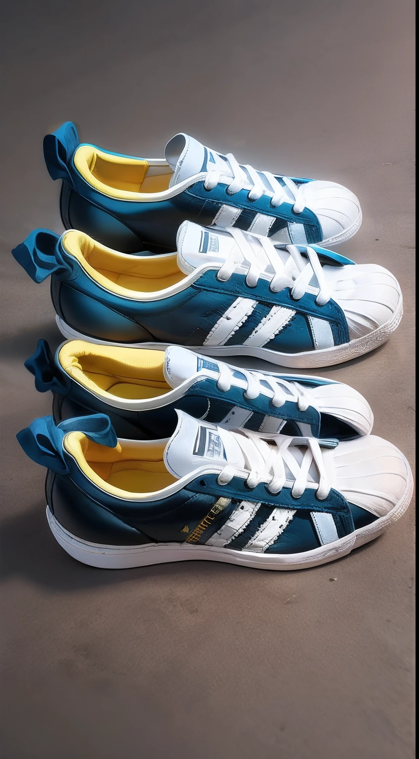 Edvard Munch(Edvard Munch)Adidas superstar sneakers in the style of famous paintings
