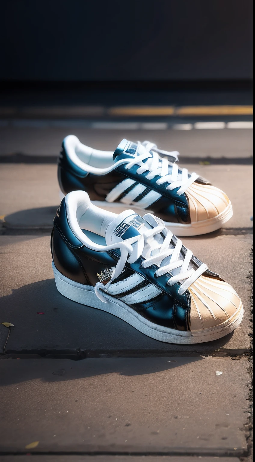 Edvard Munch(Edvard Munch)Adidas superstar sneakers in the style of famous paintings