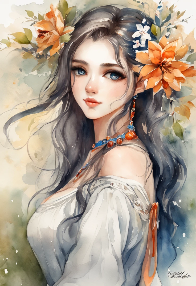 The best quality, high resolution, detailed 4k CG, masterpiece, amazing art, fine details, high details, complex details, blue long hair, girly feeling, big eyes, pure desire, lovely, young and beautiful，Beauty with pubic hair，Expose navel，Shy girl，Big chest，Untidy clothes