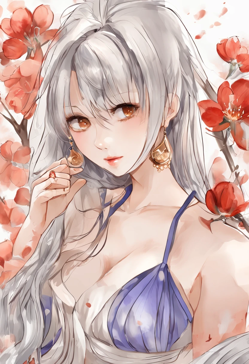 The best quality, high resolution, detailed 4k CG, masterpiece, amazing art, fine details, high details, complex details, blue long hair, girly feeling, big eyes, pure desire, lovely, young and beautiful,Beauty with pubic hair,Expose navel,Shy girl,Big chest,Untidy clothes