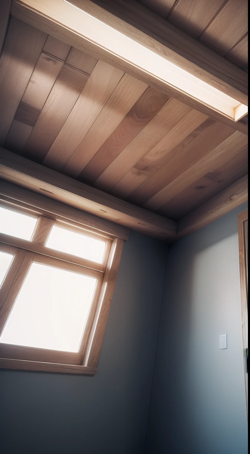 Simple wooden ceiling design