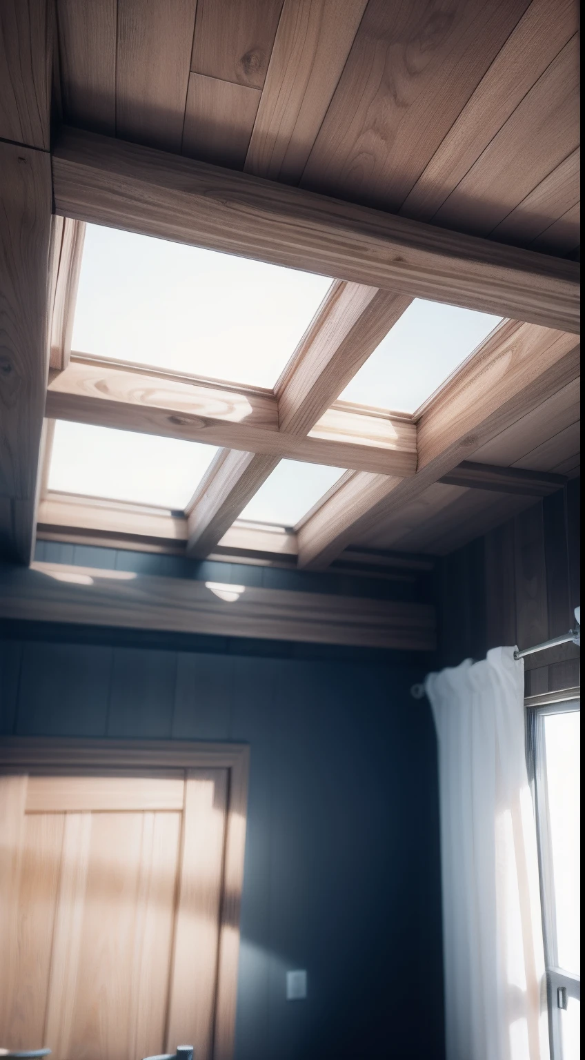 Simple wooden ceiling design