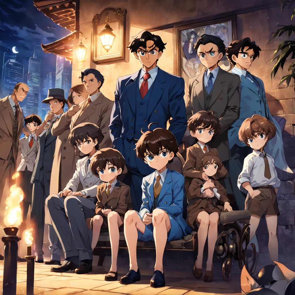 Family portrait of Detective Conan