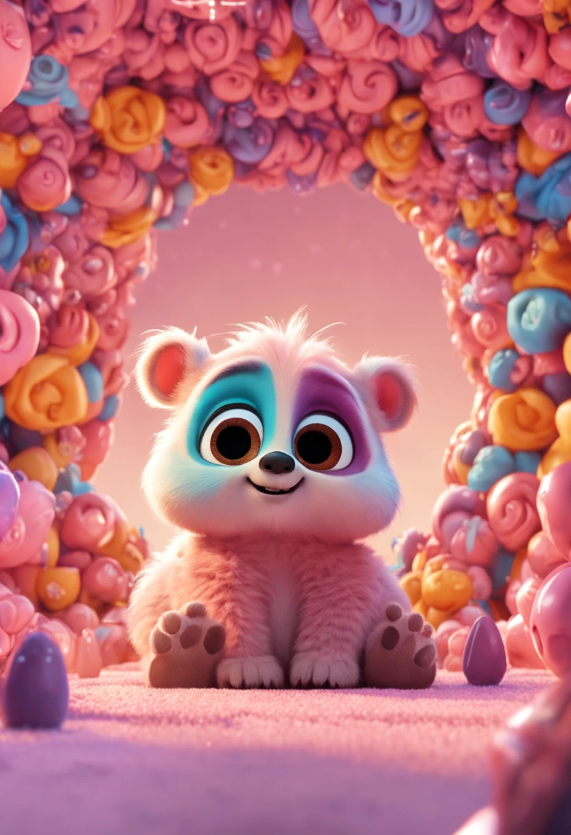 (masterpiece), (best quality), (ultra-detailed), (full body:1.2), Super cute, Pixar, bear, Big bright eyes, Fluffy, Smile, Delicate and fine, Fairy tales, Incredibly high detailed, Pixar style, Bright color palette, Natural light, Octane render, Trending on Artstation, Gorgeous, Ultra wide angle, 8k, HD, Realistic