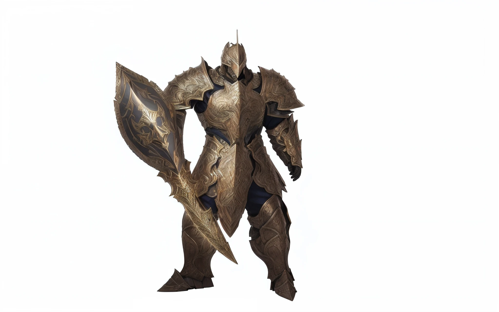 um close up de uma pessoa em armadura, render de armadura de fantasia pesada, armadura dourada pesada, Armadura dourada de Paladin, epic paladin armor, Armadura Gloden, armadura branca e dourada pesada, armadura pesada de ouro. Dramatic, armadura de ouro claro, Armadura Obsidiana de Ouro, Armadura Paladina, intrincada armadura de bronze, Armadura obsidiana de ouro pesado, cavaleiro da fantasia forte --auto