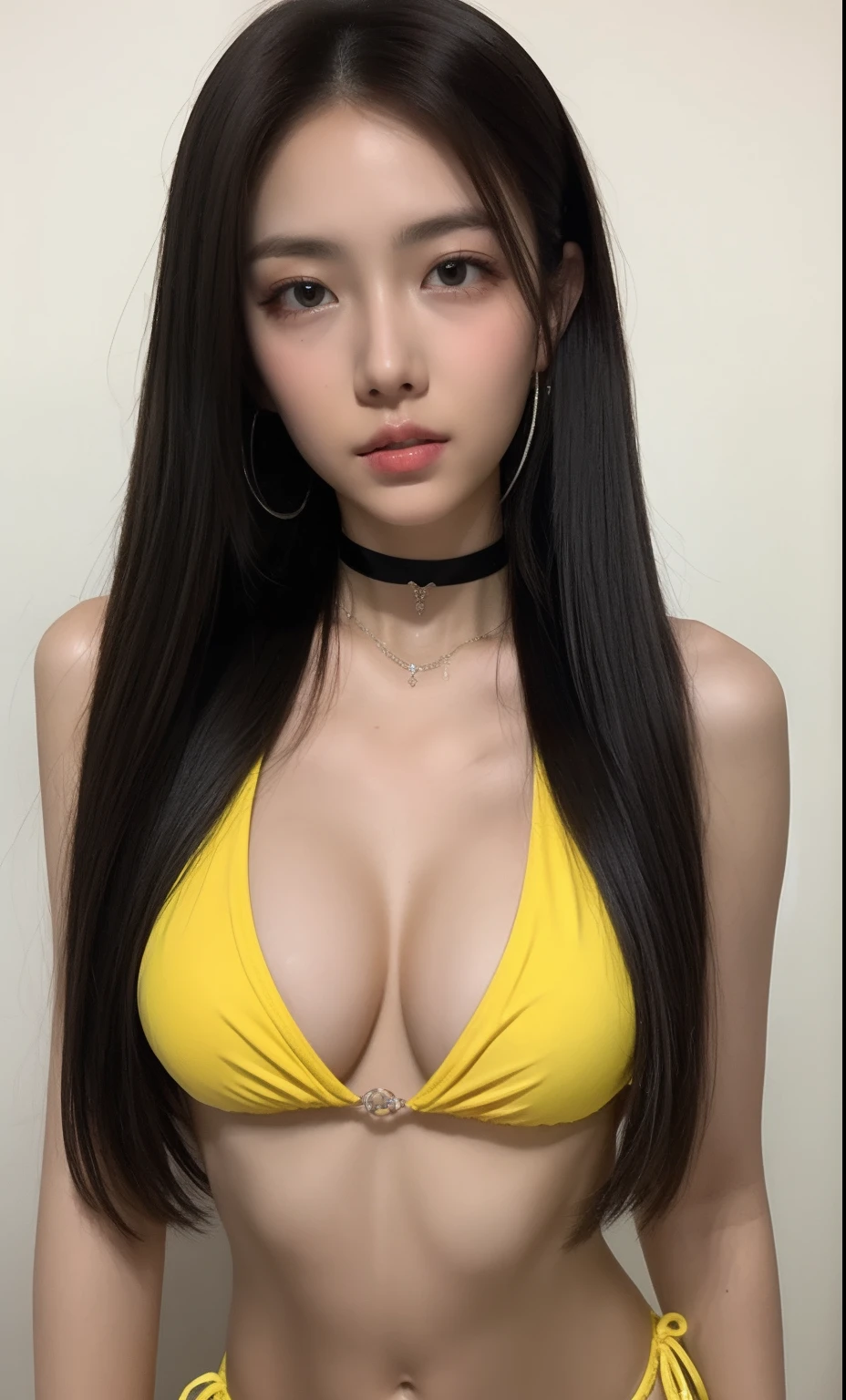 Brazilian bikini、a choker