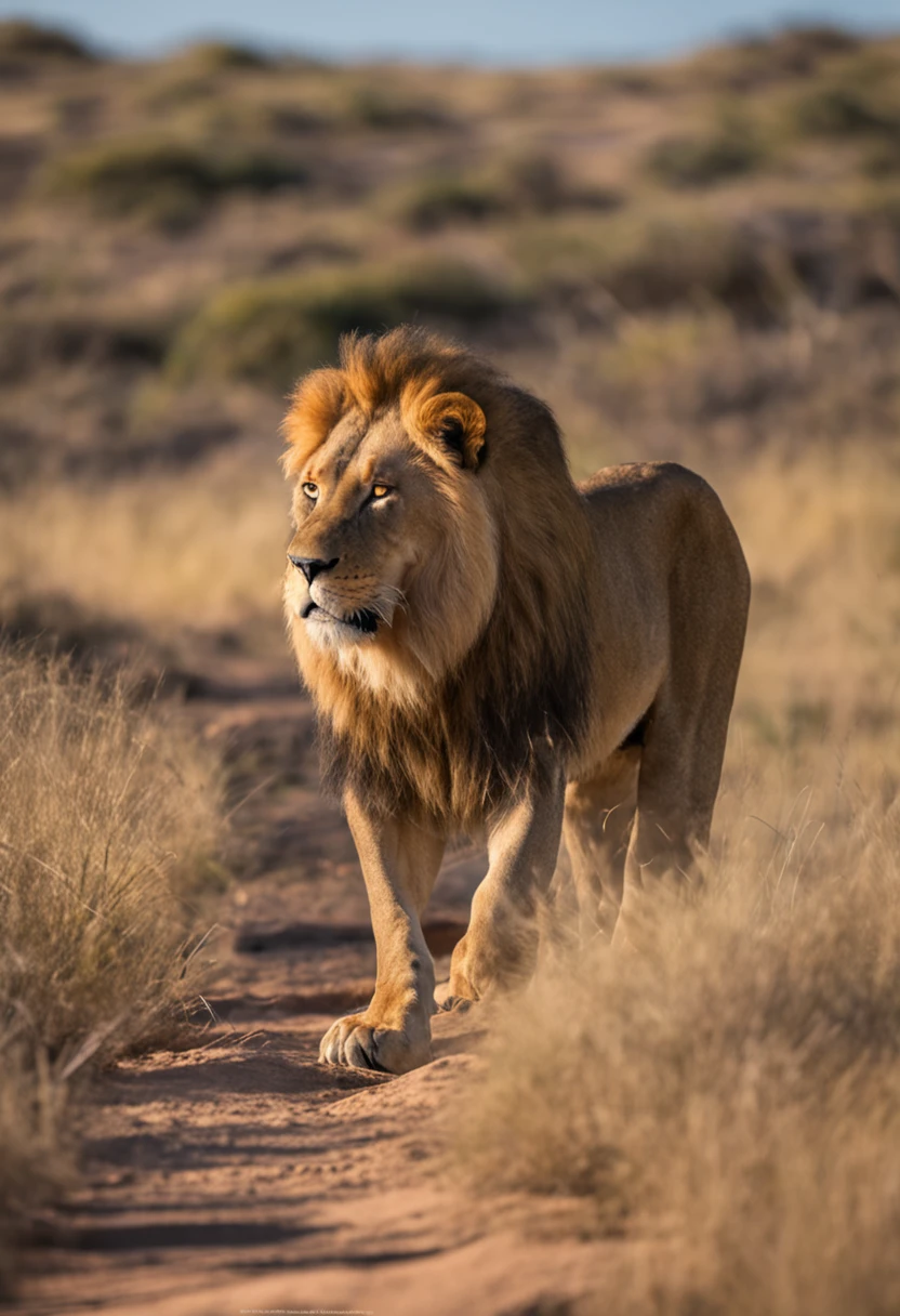 an adult lion, uma leoa adulta e dois filhotes