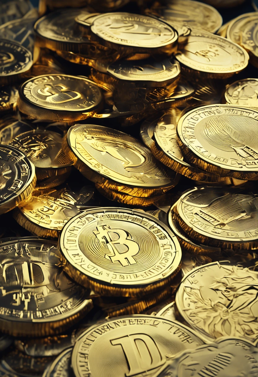 A magnet magnetically attracting dollar bills and gold coins, UHD, master part, ccurate, Super Detalhe, alta qualidade, Altas, best quality, 4k