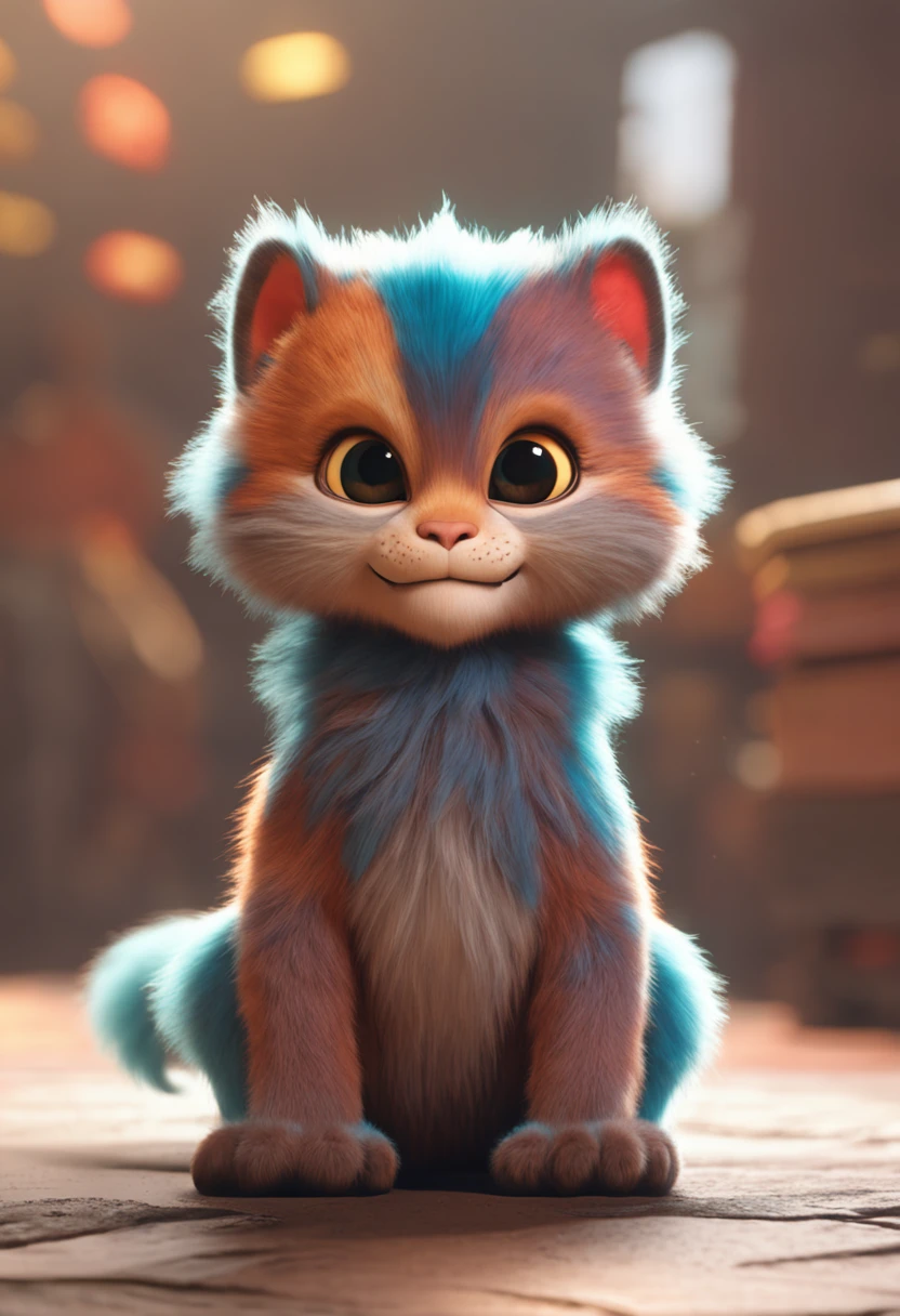 (masterpiece), (best quality), (ultra-detailed), (full body:1.2), Super cute, Pixar, Baby lion, Big bright eyes, Fluffy, Smile, Delicate and fine, Fairy tales, Incredibly high detailed, Pixar style, Bright color palette, Natural light, Octane render, Trending on Artstation, Gorgeous, Ultra wide angle, 8k, HD, Realistic