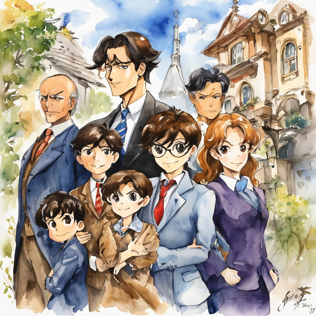 Family portrait of Detective Conan