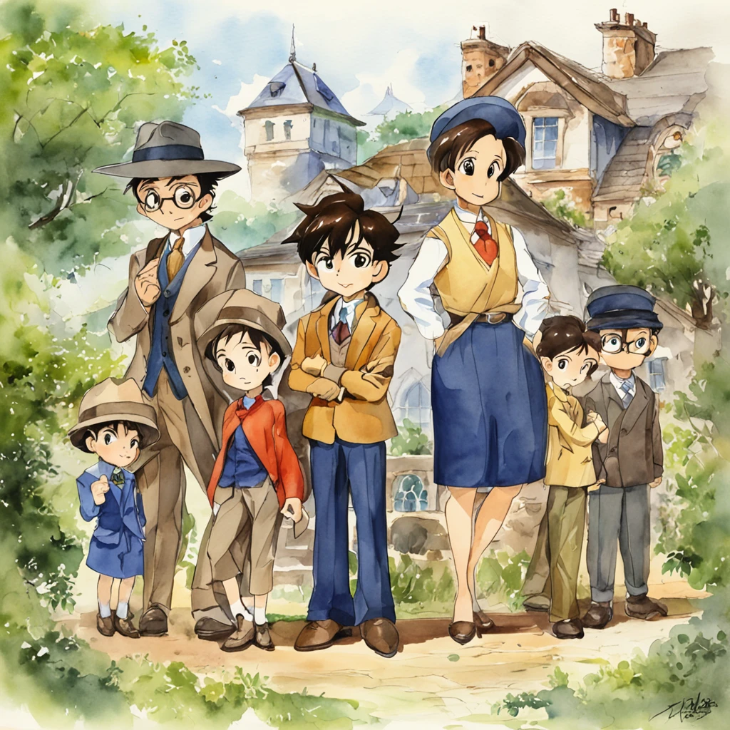 Family portrait of Detective Conan