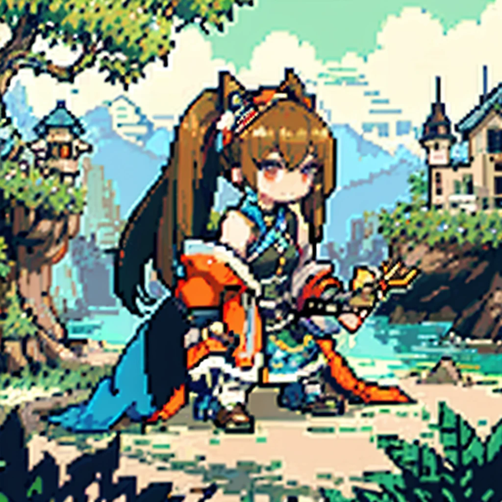 (​masterpiece、top-quality、top-quality)、pixels、Pixel art、5 girls、full bodyesbian、The brave