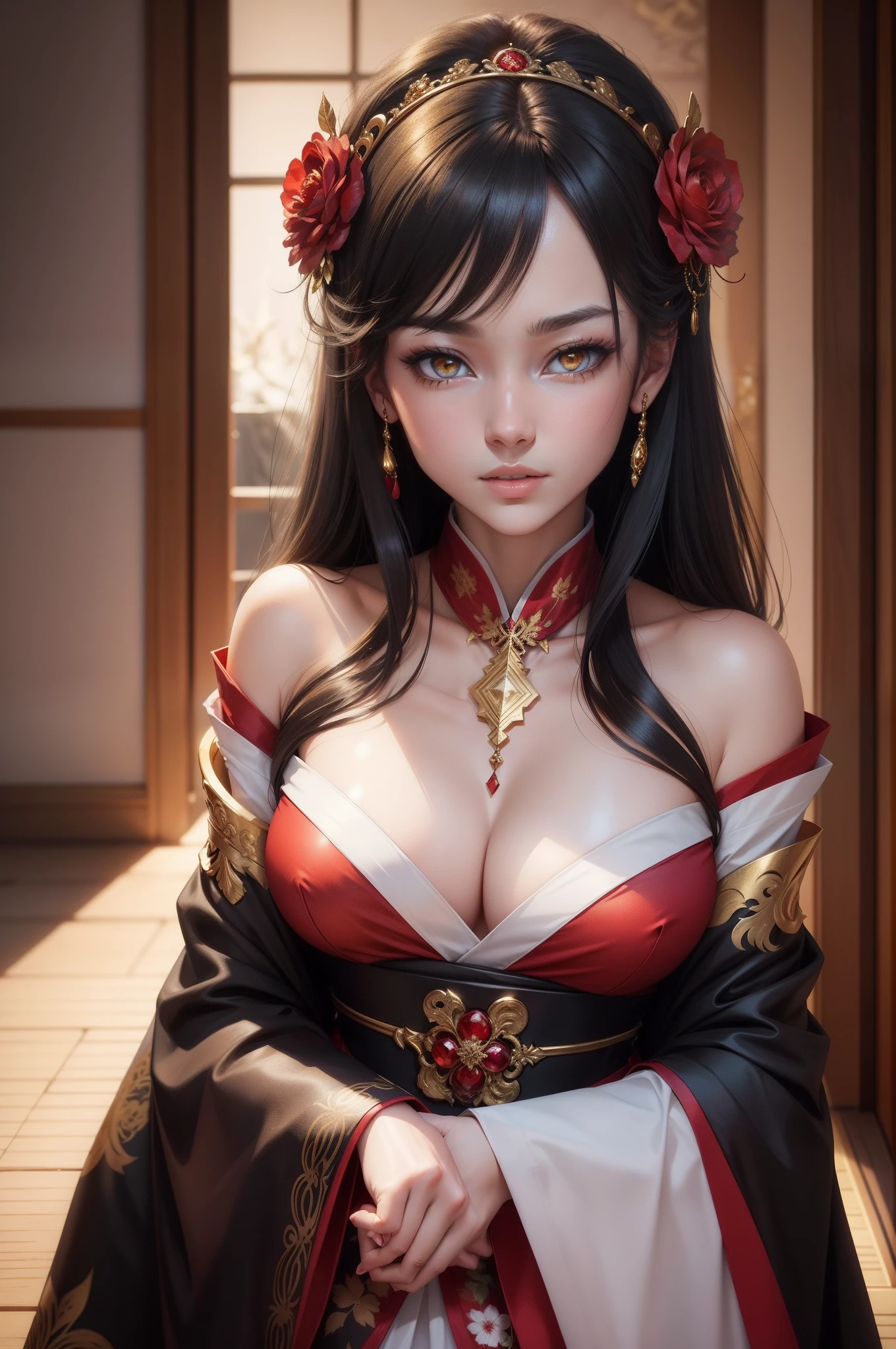Shining golden eyes