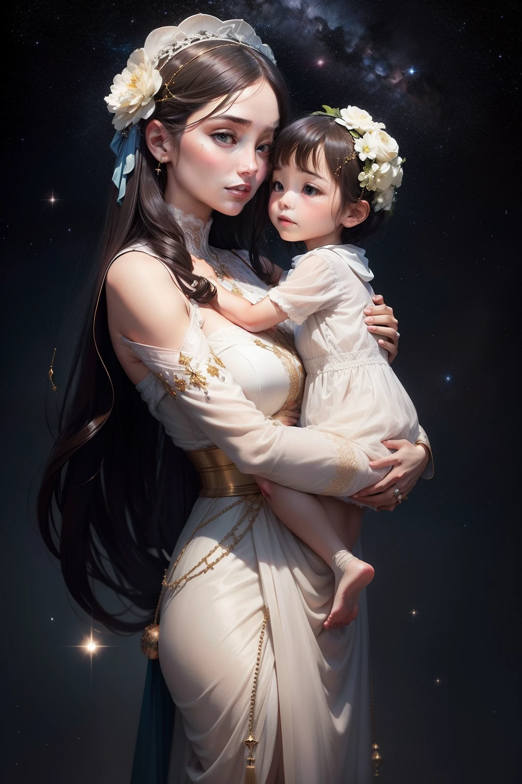 Symbol of a constellation with the mother