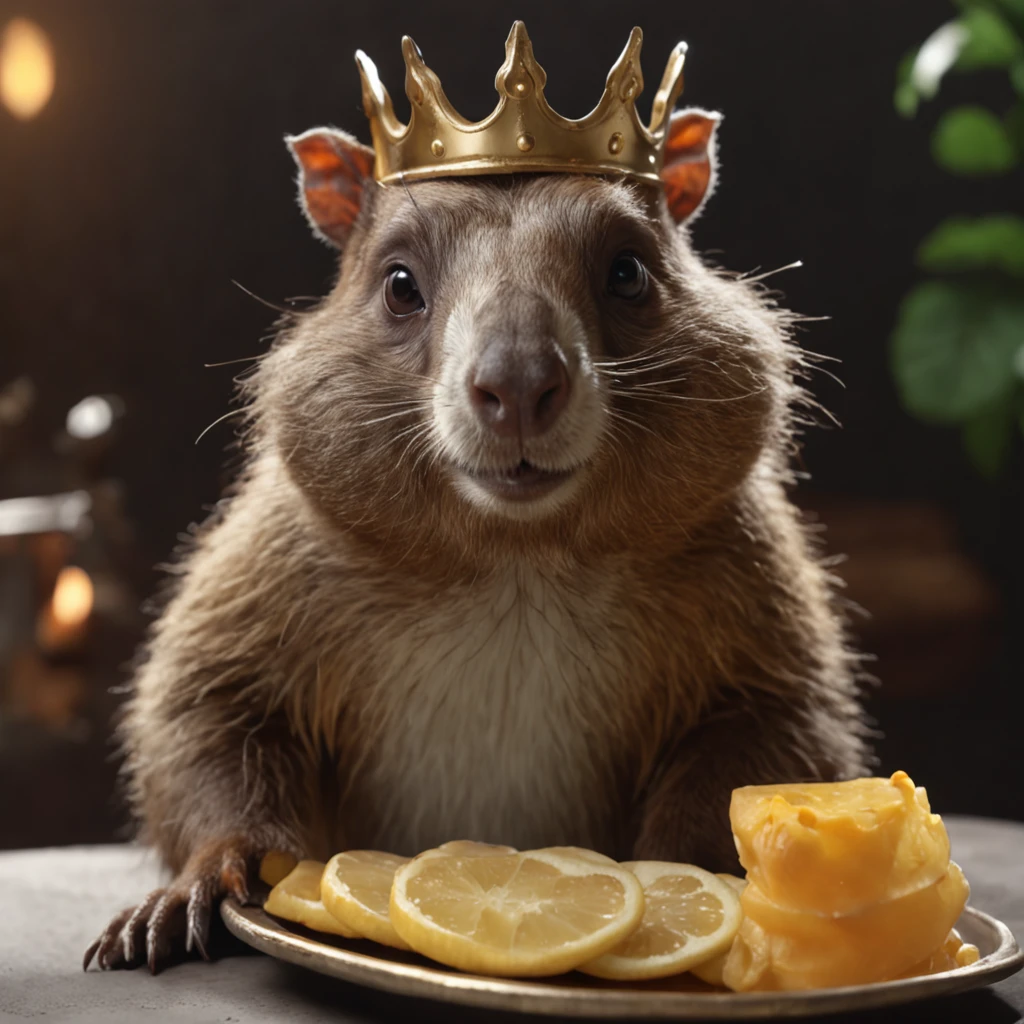 (professional 3d render:1.3) af (Realistic:1.3) most beautiful artwork photo in the world，Marmot with a beautiful crown，anthropomorphic turtle，Mango juice drink in hand，On the table is a cake with candles in the whole body 8K uniform rendering, action  shot, skin pore, very dark lighting, heavyshading, Detailed, Detailed face, (vibrant, photograph realistic, Realistic, Dramatic, Dark, Sharp focus, 8K), (adorned in majestic attire:1.4), ((((dressed in silk)))), (Intricate:1.4), Elegant, (Highly detailed:1.4), Digital painting, rendering by octane, art  stations, concept-art, smooth, Sharp focus, illustration, Art germ, (loish:0.23), (Global illumination, Studio light, volumettic light), heavy rain, particles floating, fantasy, elf, full bodyesbian, ((Dark and ancient city background:1.3)),CGSesociety,art  stations