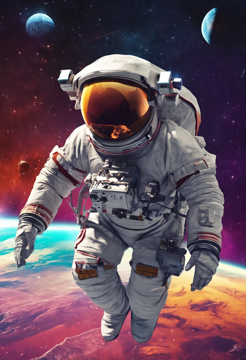 Image of an astronaut in space, Lora