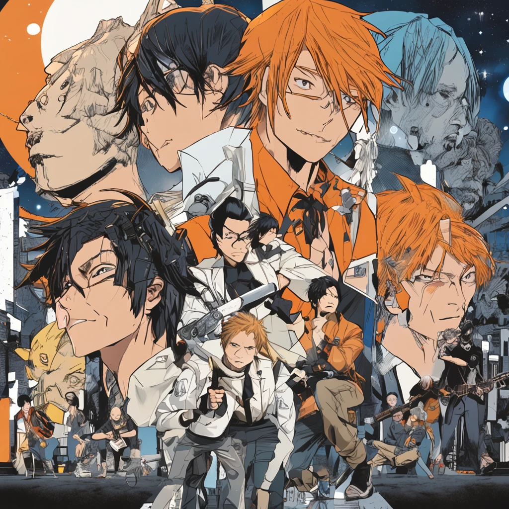 Orange-haired Ala Fed Man, Daigo Ikeno, norihiro yagi, Yuuki Hagure, kinu nishimura, Yuya Hirai Shigeto, Takeyuki Kanda, yosuke ueno, art jiro matsumoto, daisuke tsutsumi, yoh yoshinori, kentaro