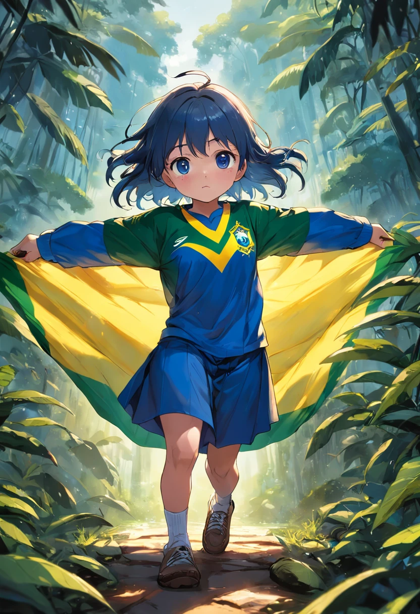 e meninaeira do Brazil, Blue circle, faixa amarela, capa de livro, childrens, Brasil, Brasil, futeBol, camisa do Brasil. Amazon Rainforest, arara azul. BRAZÃO Brazilian National Team.