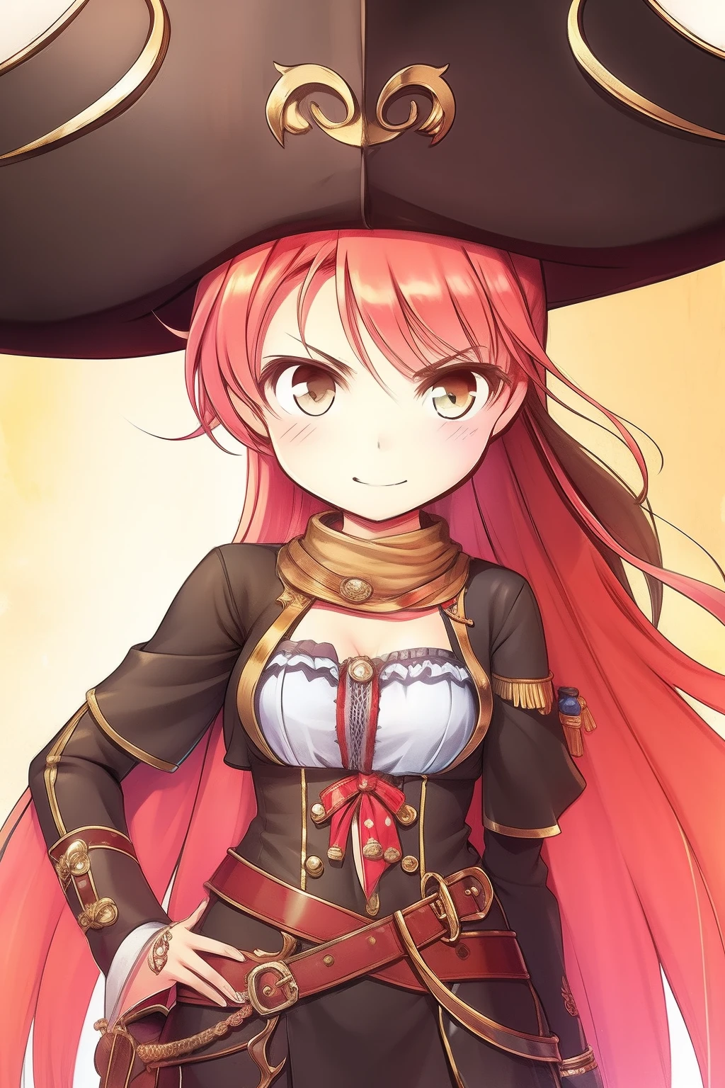 Cute female pirate from the 1800s
