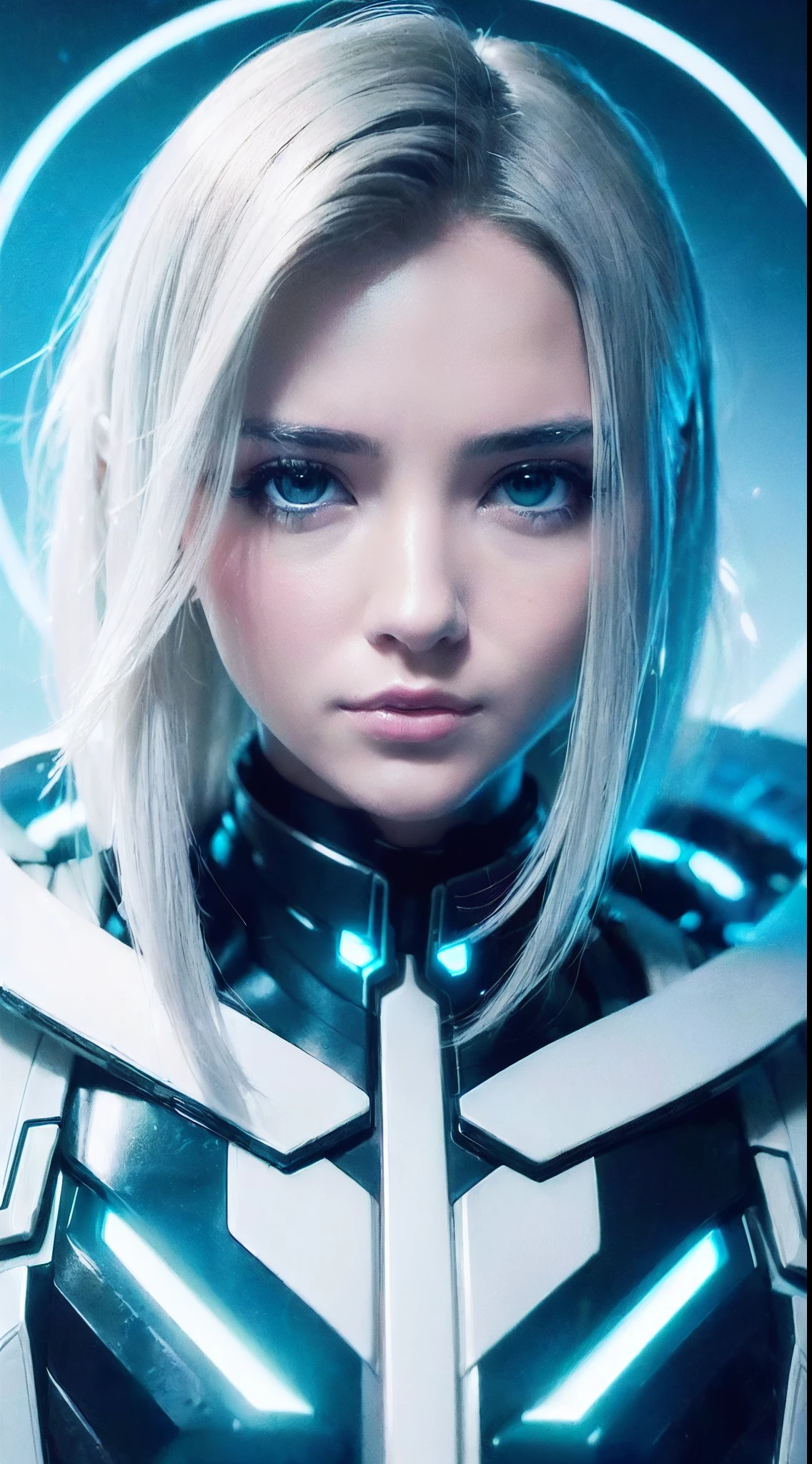 ((best quality)), ((master part)), (circunstanciado:1.4), Photograph of a beautiful cyberpunk female, (wearing soft organic armor), (cabelos longos e disformes multicoloridos), ((retrato em close-up extremo)), (Visualizador voltado), (Profundidade de campo), octan render, (Cinematic lighting),rule of thirds,8K BRUTO