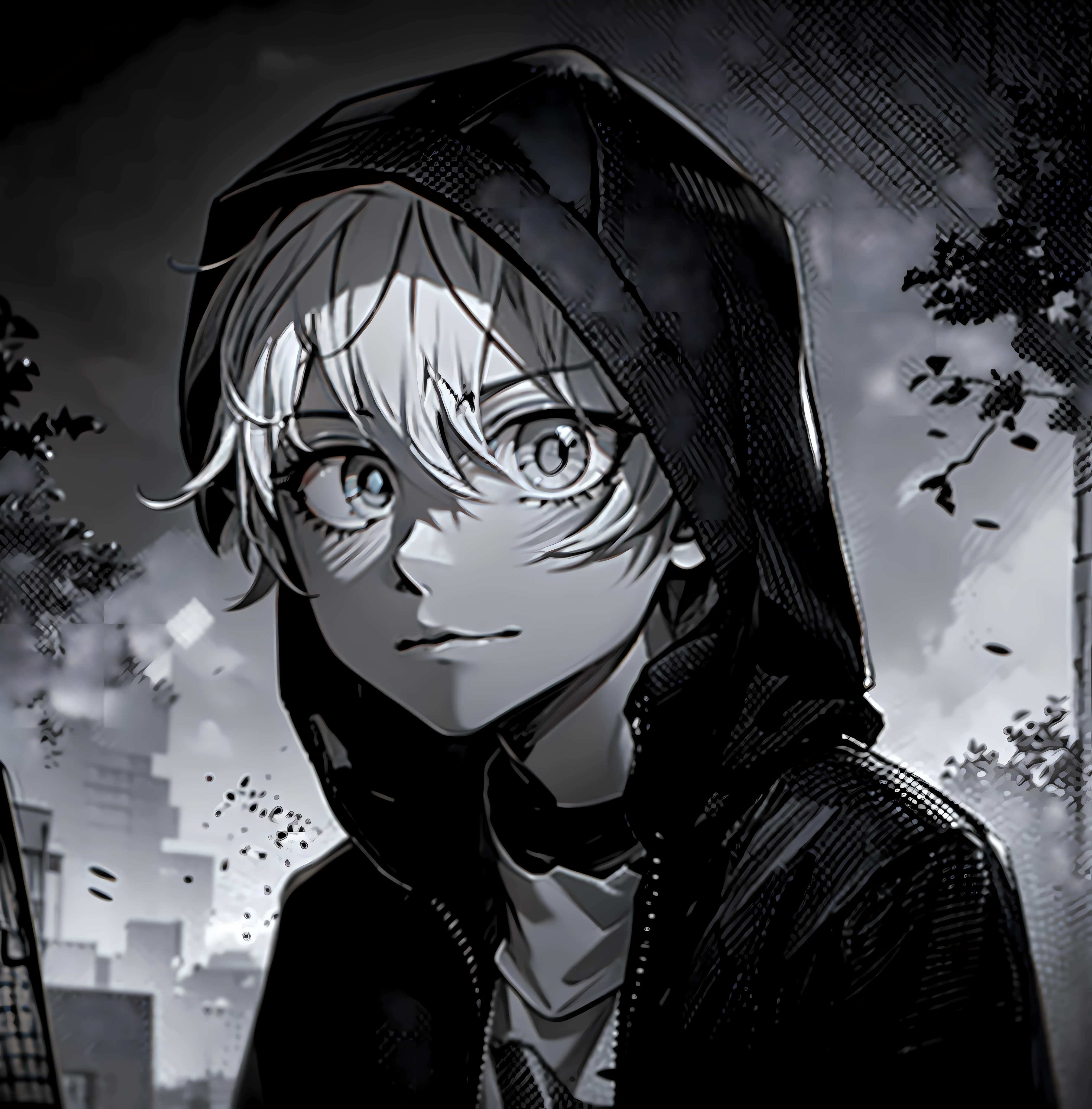 boy, greyscale, high resolution, hd, 4k, masterpiece,
