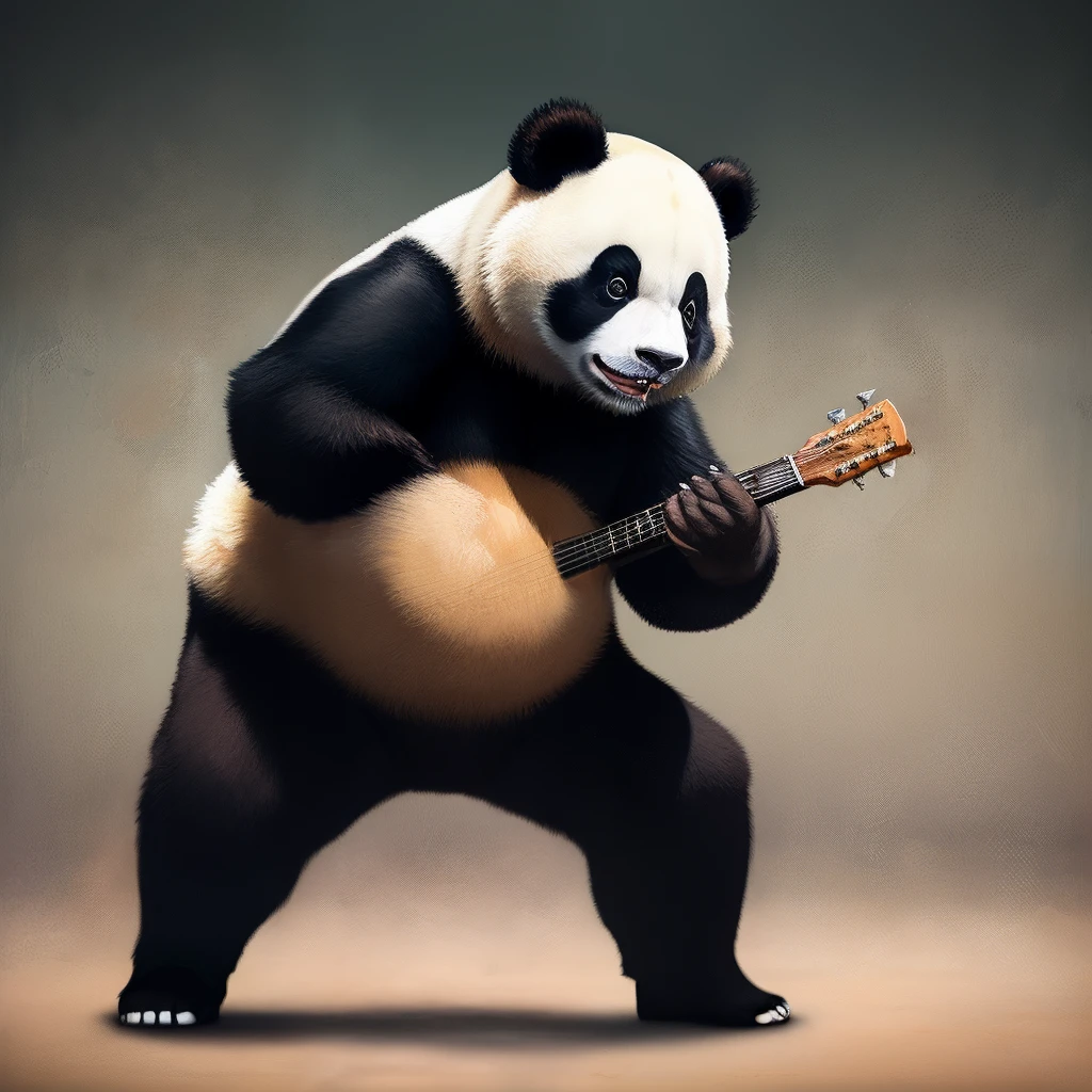 Panda doing hip hop