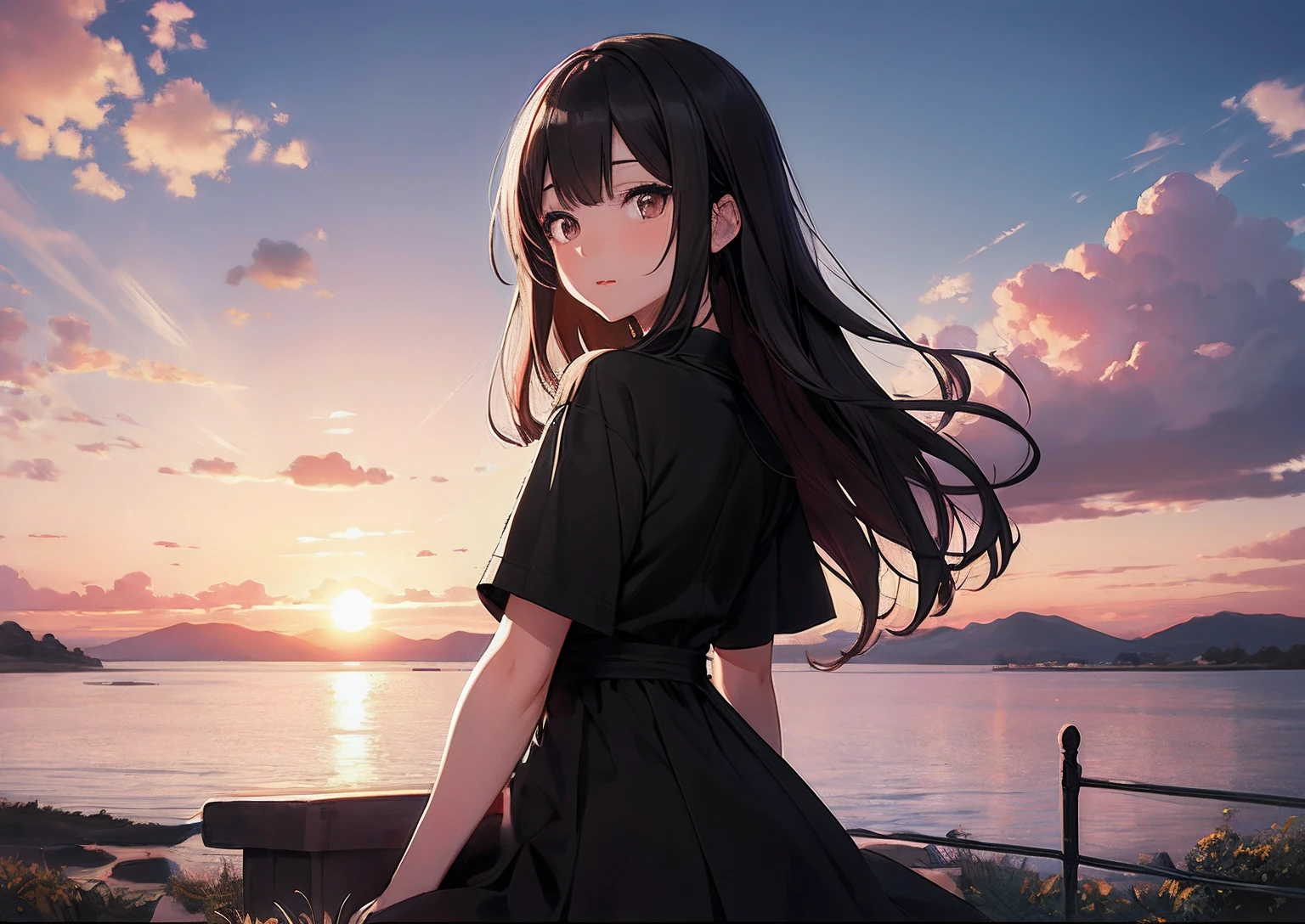 Black clothe、Black dress
