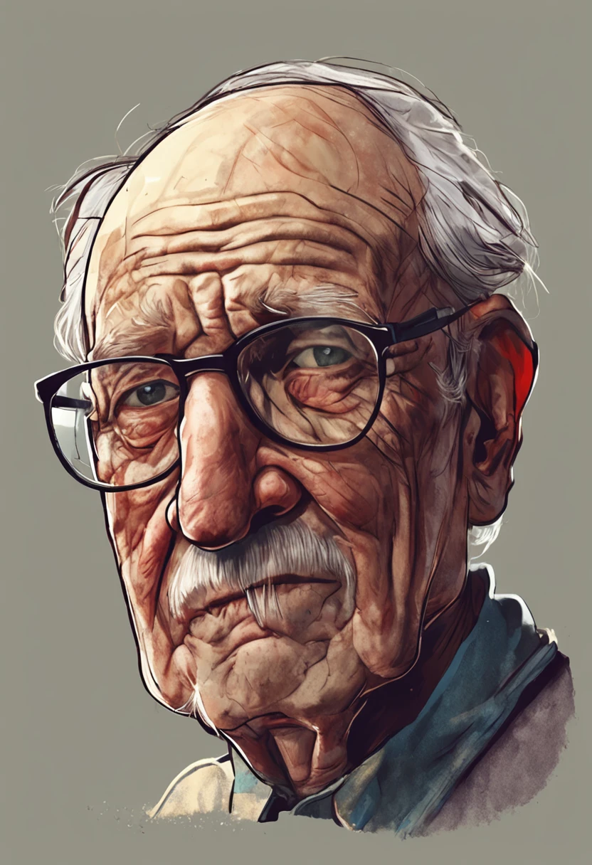 High resolution old man image