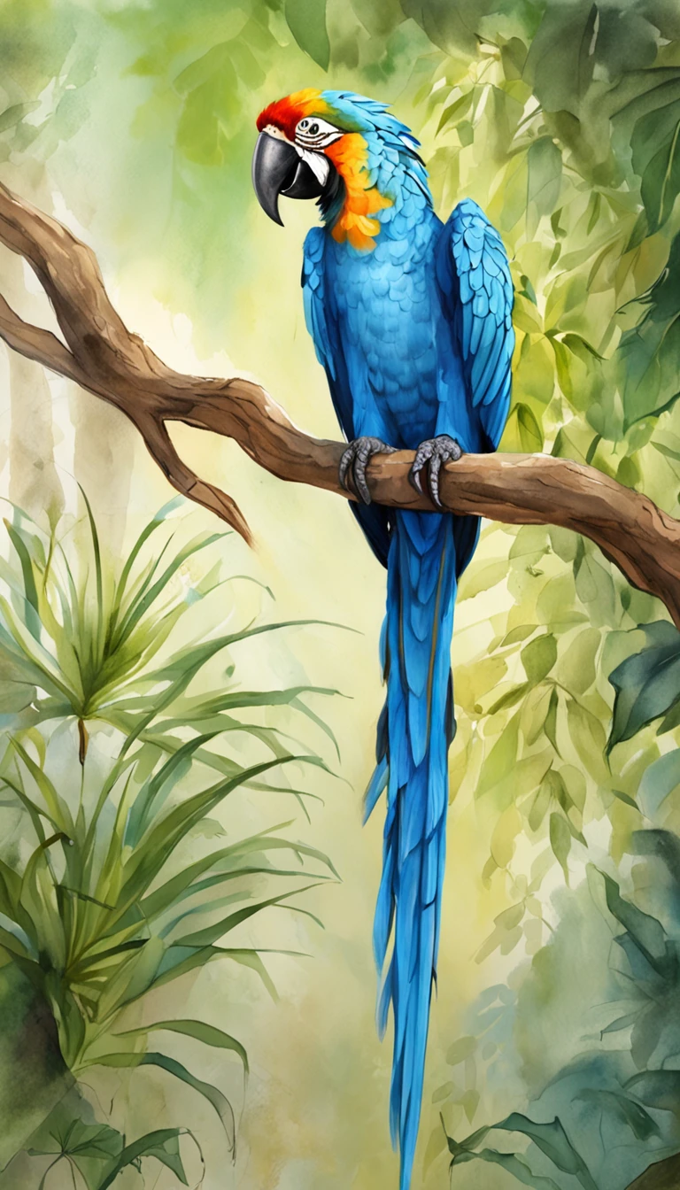 Female blue Spicsar macaw/Animated Movies