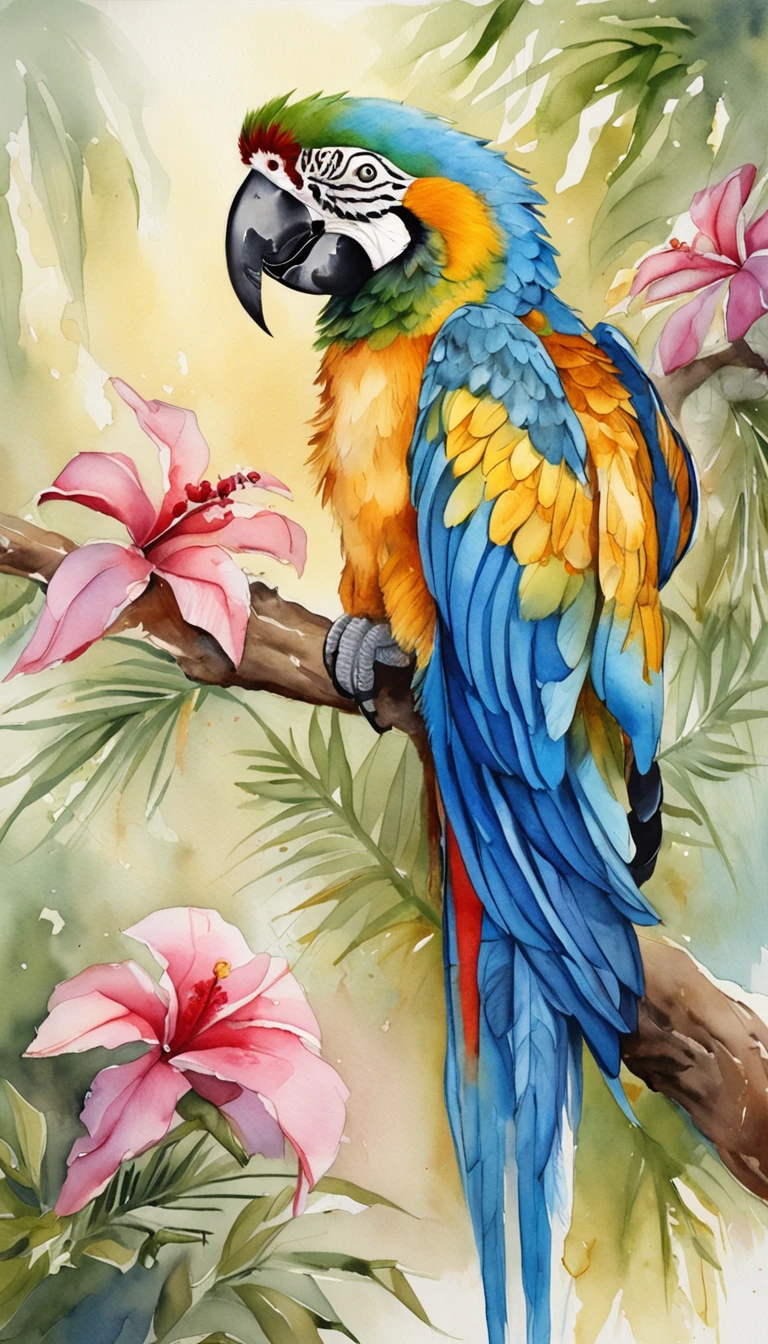 Female blue Spicsar macaw/Animated Movies