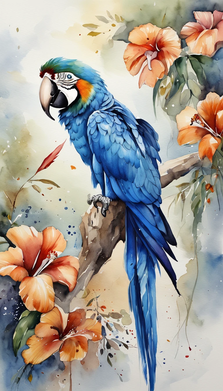 Female blue Spicsar macaw/Animated Movies