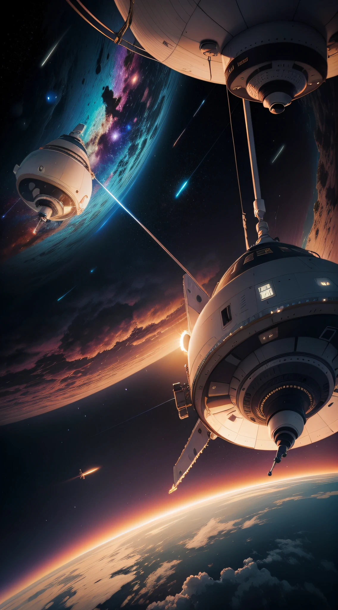 Voyager traveling in space