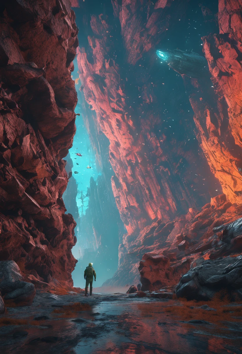 Space, ultra hd, realistic, vivid colors, highly detailed, UHD drawing, pen and ink, perfect composition, beautiful detailed intricate insanely detailed octane render trending on artstation, 8k artistic photography, photorealistic concept art, soft natural volumetric cinematic perfect light, in background, The dark citadel,
art in style of Mike Worrall
, outer space, vanishing point, super highway, high speed, digital render, digital painting, beeple, noah bradley, cyril roland, ross tran, trending on artstation