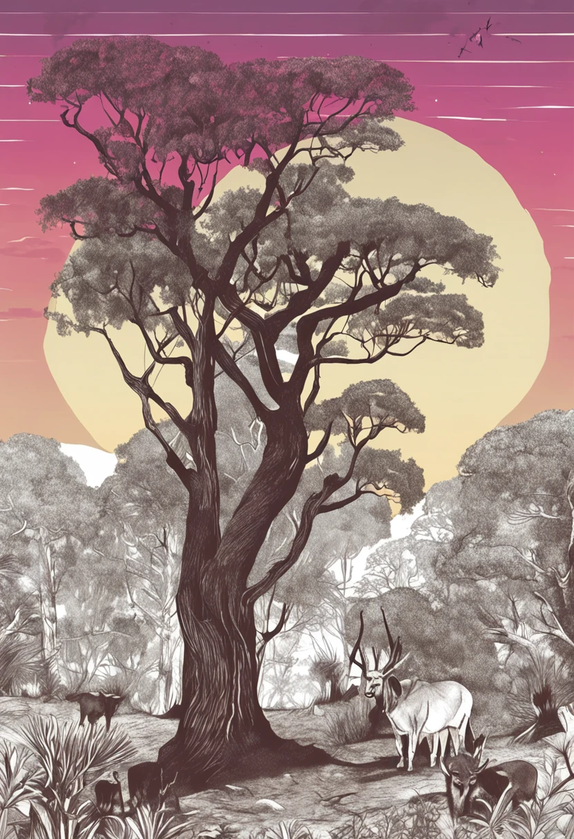 Drawing of the African orisha of the Oxóssi Forest , com seu arco e flecha