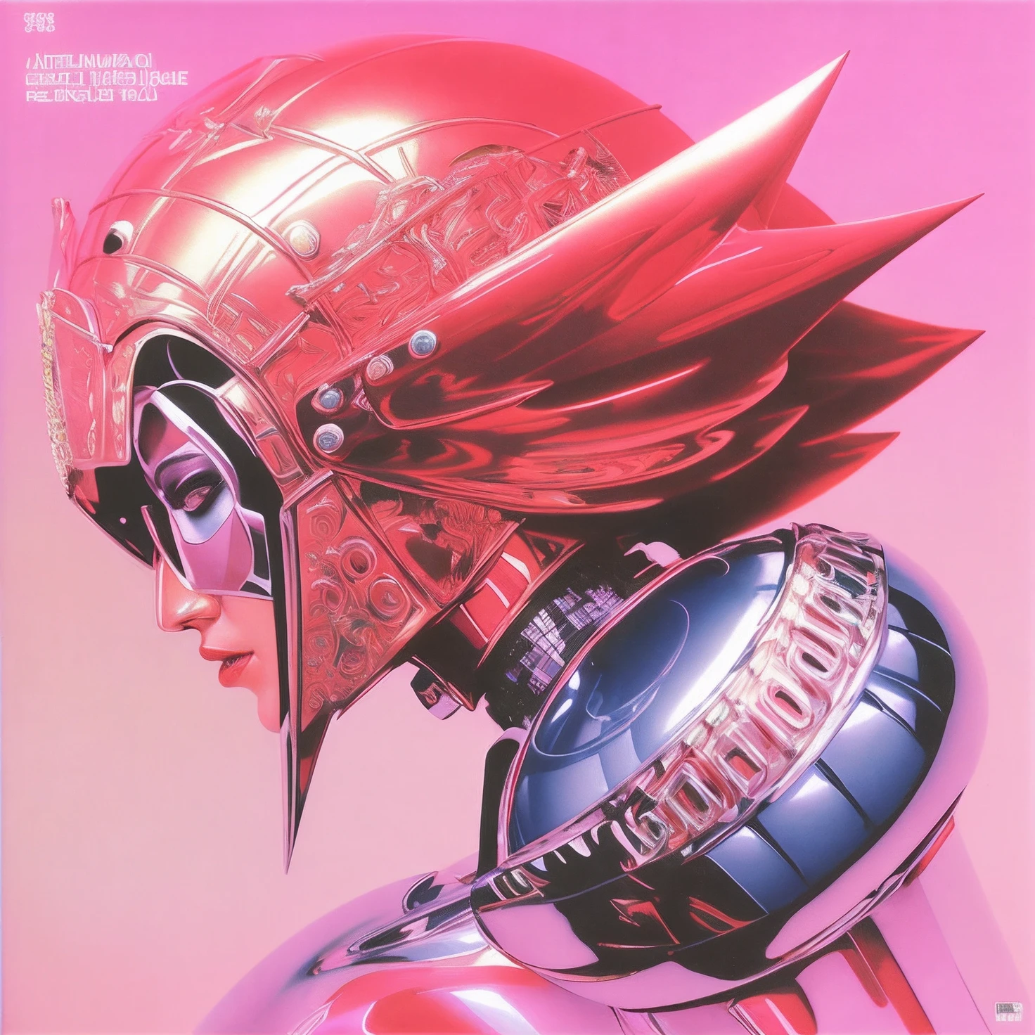 um close up de um batom vermelho com uma gaiola de metal, Arte em metal dos anos 1980, ass hole, 1 9 8 0's heavy metal album art, arte oficial, Sorayama, arte detalhada da capa, capa de vinil de 1988, arte aerada, Estilo de Hajime Sorayama, Arte Promocional, metal album cover, slapstick