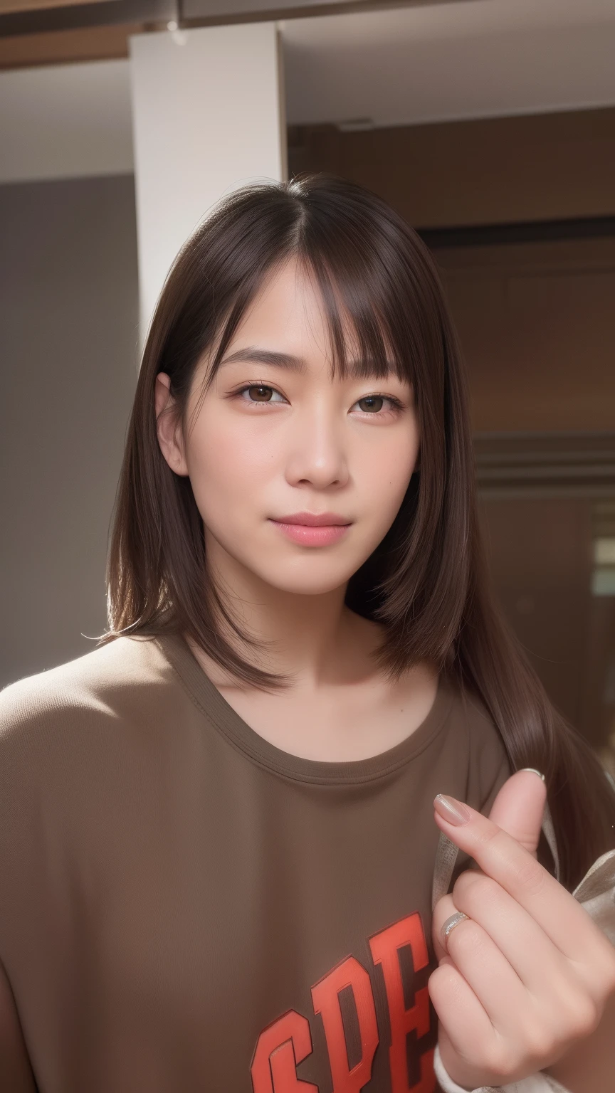 Best quality, 超k hd, (realistically:1.4),Sunset sun, 1 busty girl, (Realistic face), freckle ,(black hair color hair, Short hair details: 1.Tail, realistically的眼睛, (realistically的皮肤), (Sweaters), detailed photograph, Smiling, sexy for, filmgrain, low-contrast, facing at the camera, Close-up cleavage (tmasterpiece: 1.3), (8K, realistically, Best quality: 1.4), Huang Li, Attractive, 超高分辨率, hyper realisitc, k hd, the golden ratio