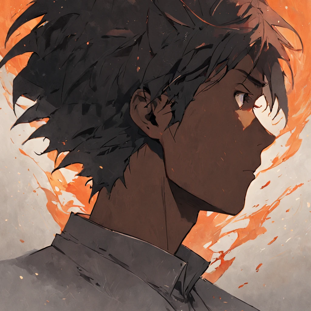 (fundo branco:1.4),(Silhouette of the head of a dark-skinned man, Olhos fechados, cabelos pretos, Elementos Orientais),(Chinese illustration:1.3,arte em papel:1.3, Arte em papel acolchoado:1.2),( Reasonable design, linhas claras, alta nitidez, best quality, Very detailed, master part, Efeito de luz do filme, 4k )