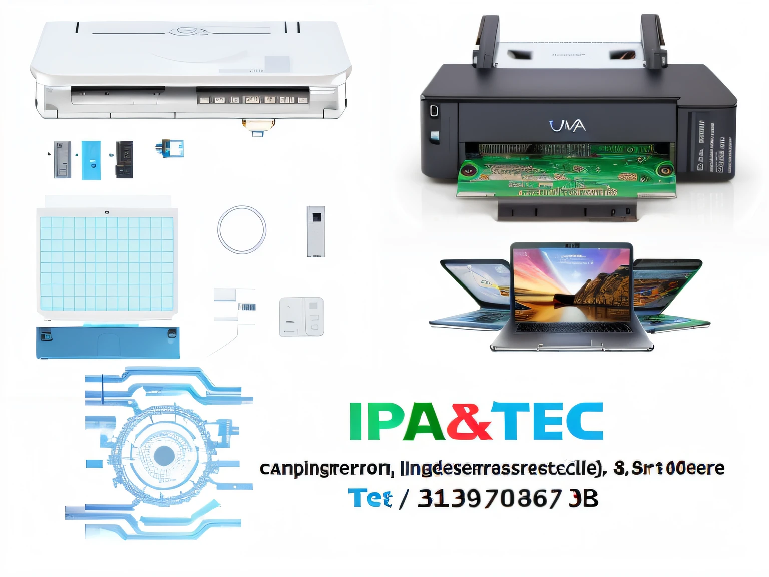 um close up de uma impressora, um laptop, um rato, and other electronics, aesthetic, esthetic, Oi-Tecnologia, Oi - Tecnologia, technological, alta tecnologia, alta tecnologia, aesthetic!!, kit, alta tecnologia, dispositivos de alta tecnologia, Magitech, prosaico, Tecnologias, .ISO: 1600, Carregado