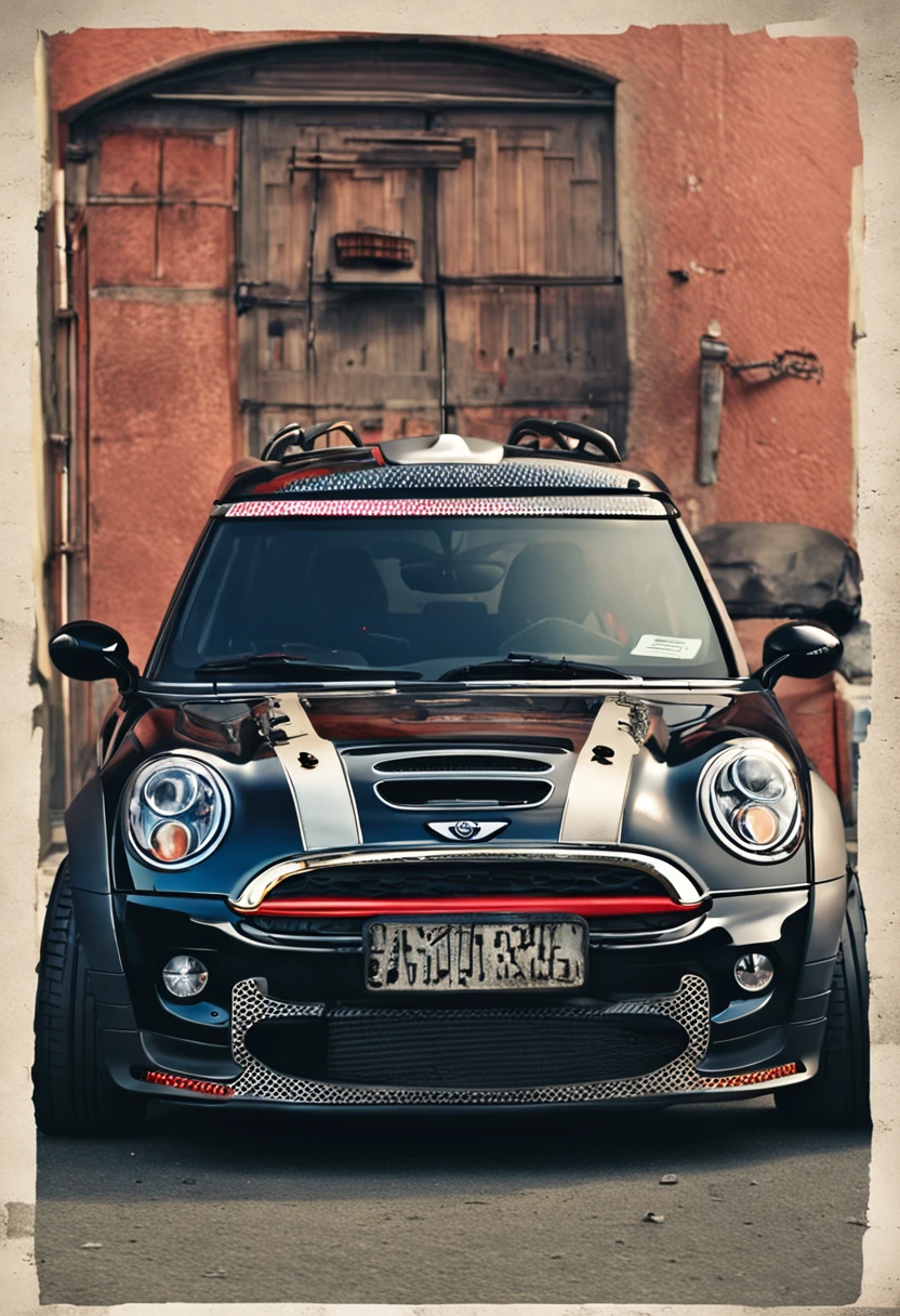 mini Cooper r56, 2007 year, mad max style