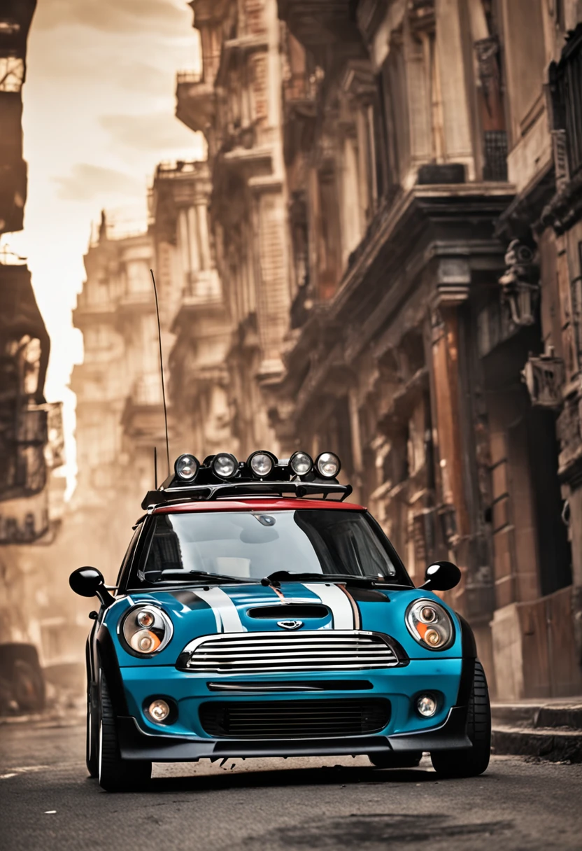 mini Cooper r56, 2007 year, mad max style
