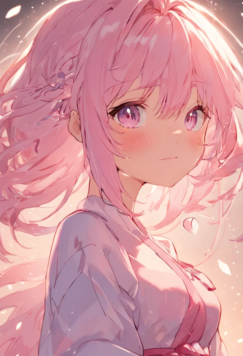 Cute sexy girl, Pink hair, A bunny girl, Ultra photo realsisim, Detailed lighting, anime big breast, possessed