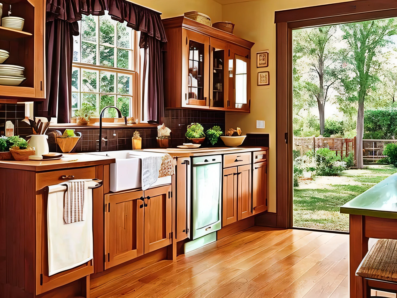 old fashion country kitchen