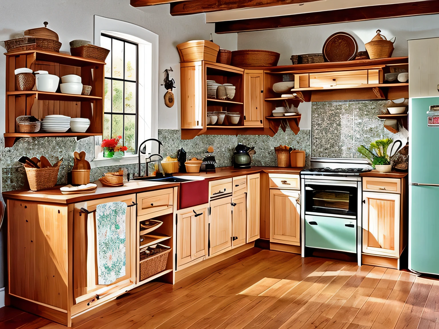 old fashion country kitchen